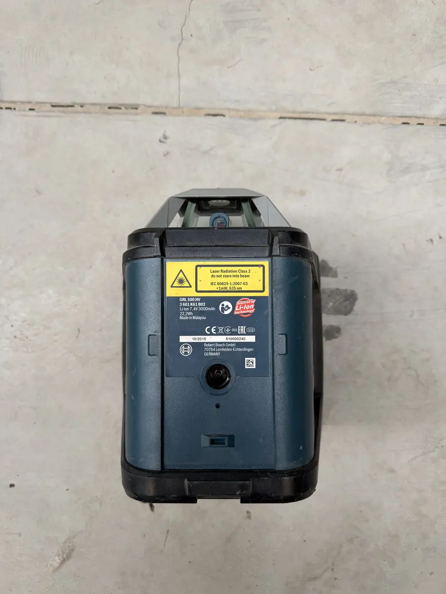 Tabliczka znamionowa lasera Bosch Professional GRL 500 HV